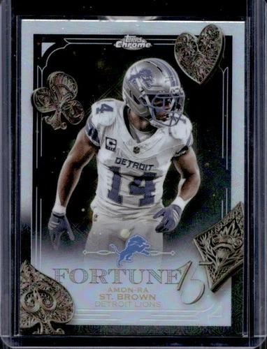 2025 Topps Chrome Amon-Ra St. Brown Refractor (RAW)