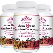 SZCZEKIN 1500mg Liposomal Active Hexose Correlated Supplement 360 Softgels Beta