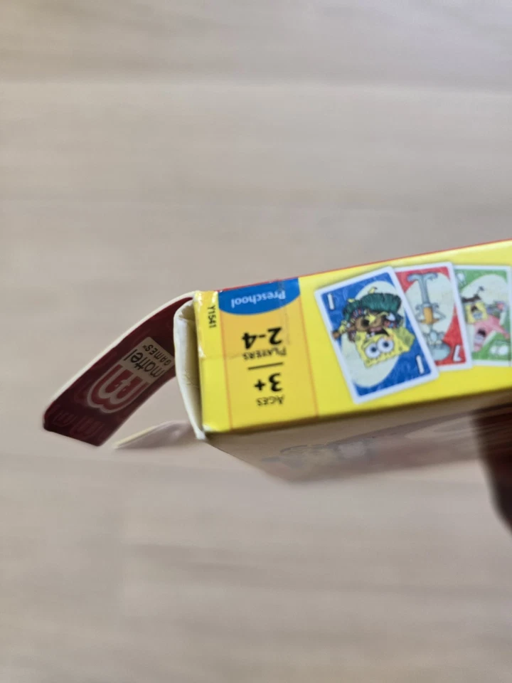 NEW My First UNO Spongebob Squarepants King Size Card Game Preschool Mattel Read - Image 3 of 4