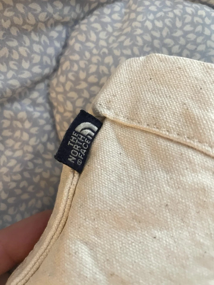 Bolso de Mano The North Face RARO Crema Marfil Vintage Lona Y2K Boho Mediano Deportivo Foto 3 de 4