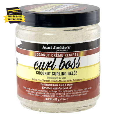 Coconut Crème Recipes Curl Boss Coconut Curling Hair Gel for Natural Curls, Coil