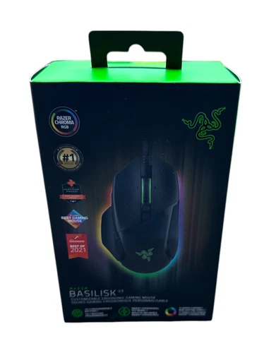 Razer Basilisk V3 - Ergonomic Wired Gaming Mouse (Black)