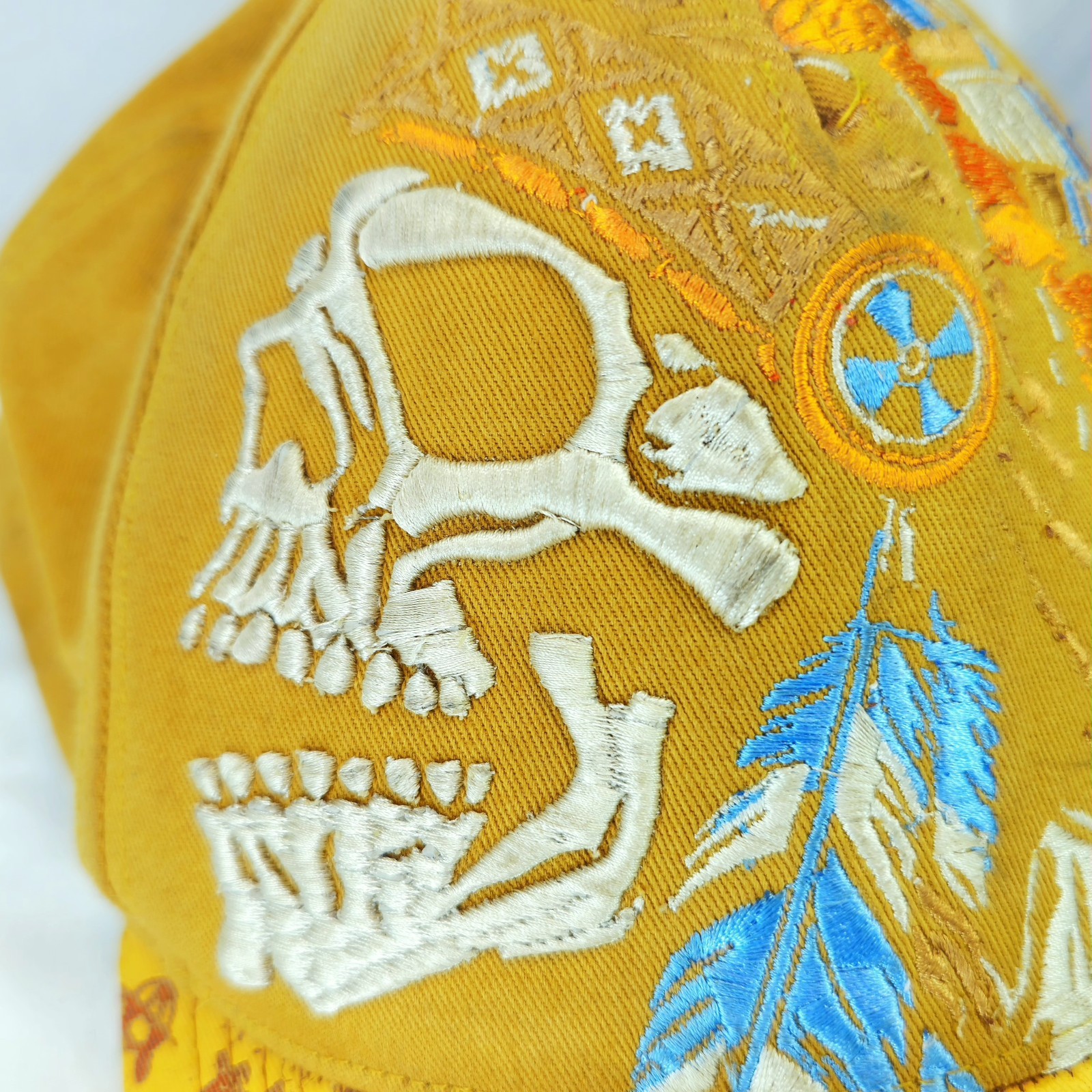 SKULL Native Top Level Snapback Hat Cap Skate Bas… - image 2