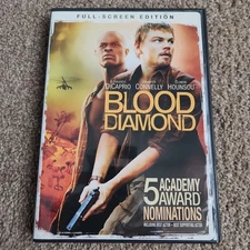 Blood Diamond (DVD, 2007) Leonardo DiCaprio. Djimon Housou. Jennifer Connelly