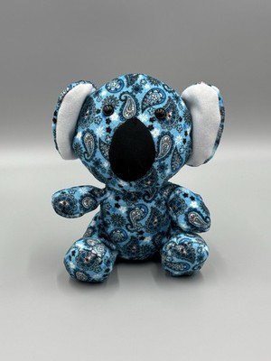 World Plush Blue Paisley Design Koala Bear 7 Inch Stuffed Animal