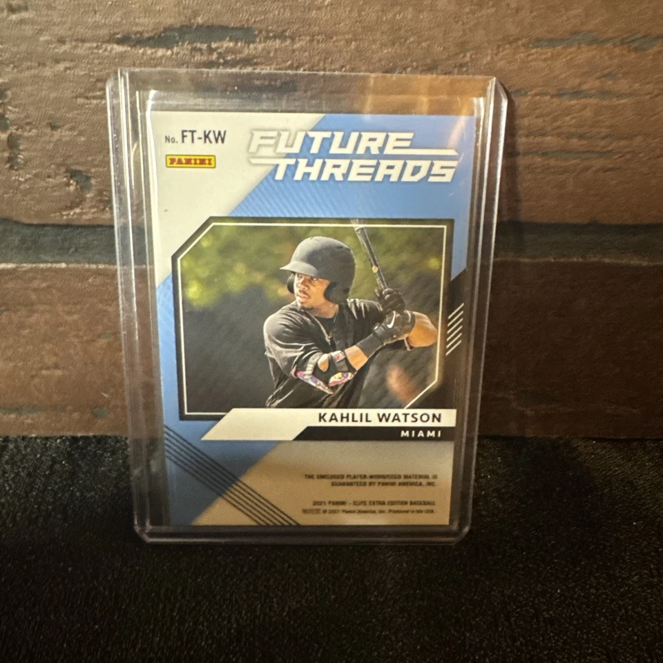 2021 ELITE EXTRA EDITION - KAHLIL WATSON - FUTURE THREADS - PATCH - FT-KW Marlin - Image 2 of 3