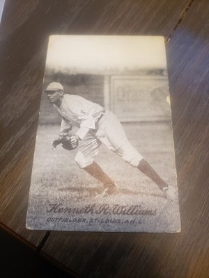 1921 exhibit card ken williams vg. original.  vintage.  vg+.
