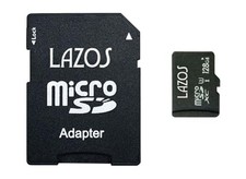 Lazos MicroSDXC Memory Card 128GB UHS-I U3 Class10 Paper Package