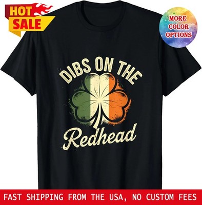 Vintage Dibs On The Redhead Irish St Patrick's Day Unisex T-Shirt