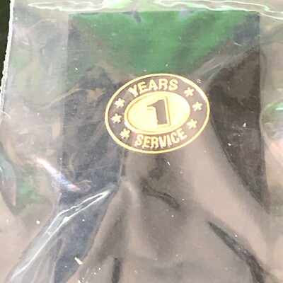 Vintage Collectible 1 Years Service Colorful Metal Pin Back Lapel Pin ...