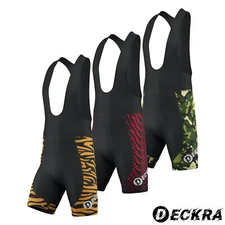 Mens Cycling Bib Shorts 4D Gel Padded Bicycle Knicks Road Cycling Tight Shorts