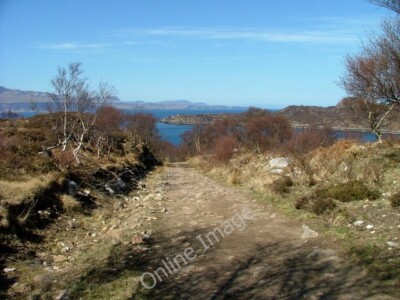 Photo 6x4 The start of the path to Torran, Kyle Fladda and Kyle Rona Arni c2010