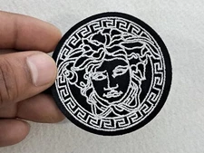 GORGEOUS FASHION DESIGN MEDUSA EMBROIDERED IRON-ON PATCH...VERY LIMITED...