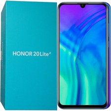 BNIB HONOR 20 Lite Dual-SIM Phantom Blue 128GB Factory Unlocked 4G/LTE GSM