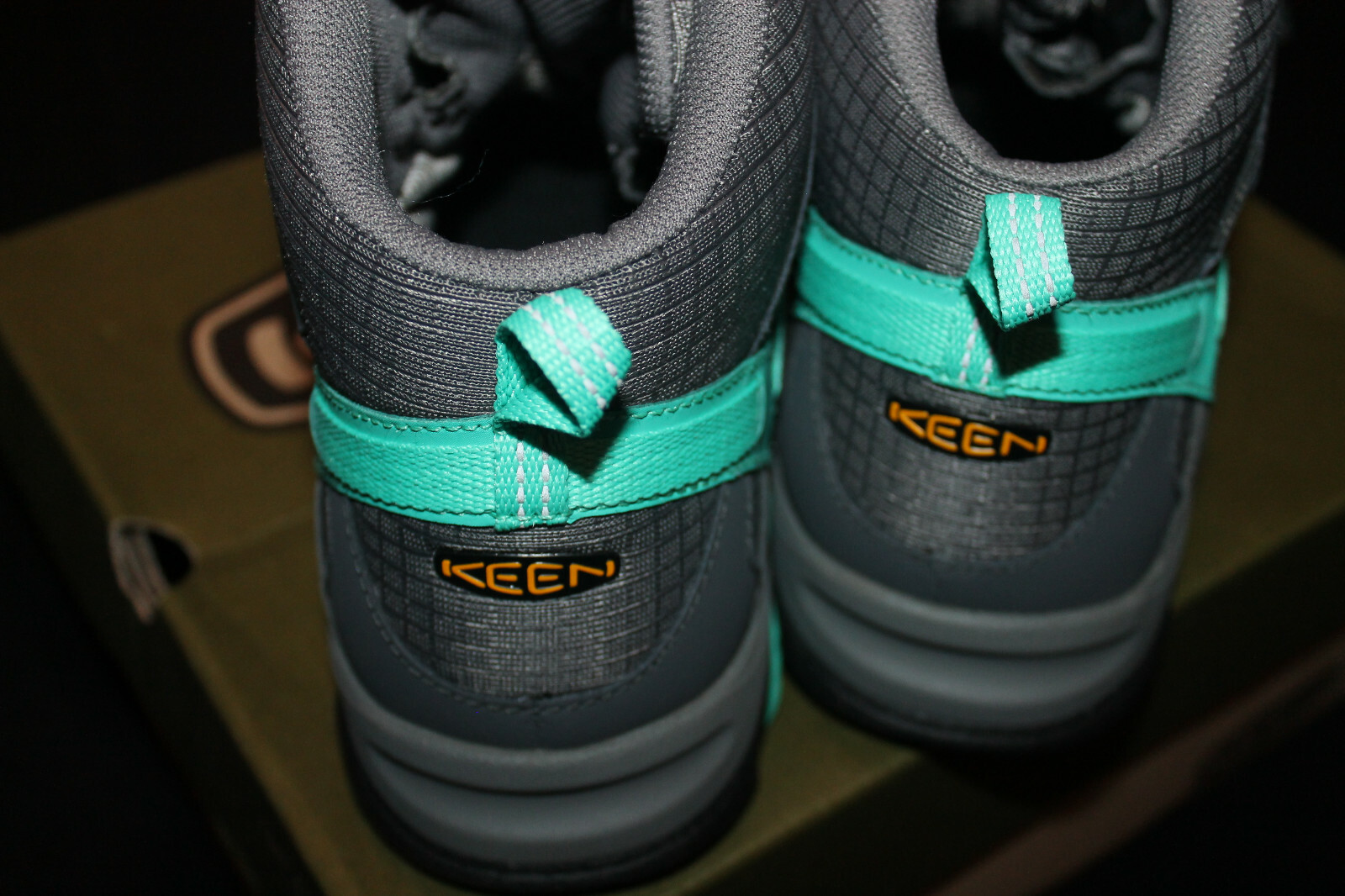 KEEN Magnet Pool Green MARSHALL MID WP Short Lace up BOOTS Womens US 11