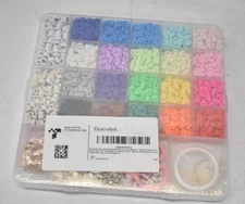 Dowsabel Clay Beads Bracelet Making Kit For Beginners 5000 Piece Set Assorted