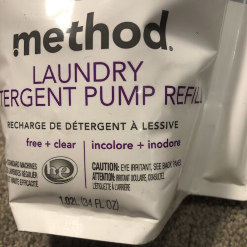 Method Laundry Detergent Pump Refill Free + Clear, 34oz - 85 Loads - Picture 3 of 8