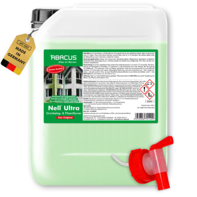 (16,98 /L) Algen- & Grünbelagentferner   Nell Ultra Grünbelagentferner 5 Liter