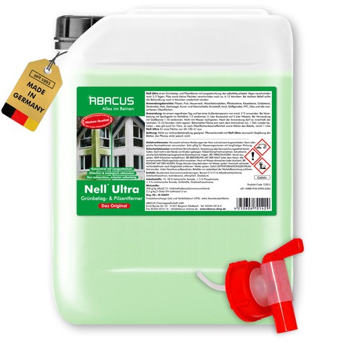 (16,98€/L) Algen- & Grünbelagentferner – Nell Ultra Grünbelagentferner 5 Liter - Bild 1 von 15