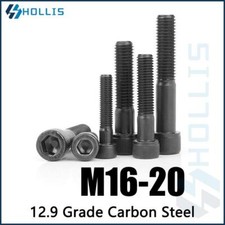 M16 Socket Button Head Screws 12.9 High Tensile Black Allen Bolt Half Threaded