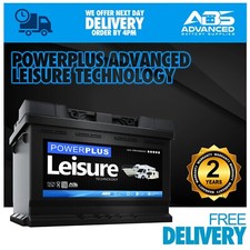 Lp130 12v Low Profile 130ah (c100) Powerplus Camper Van Leisure Battery