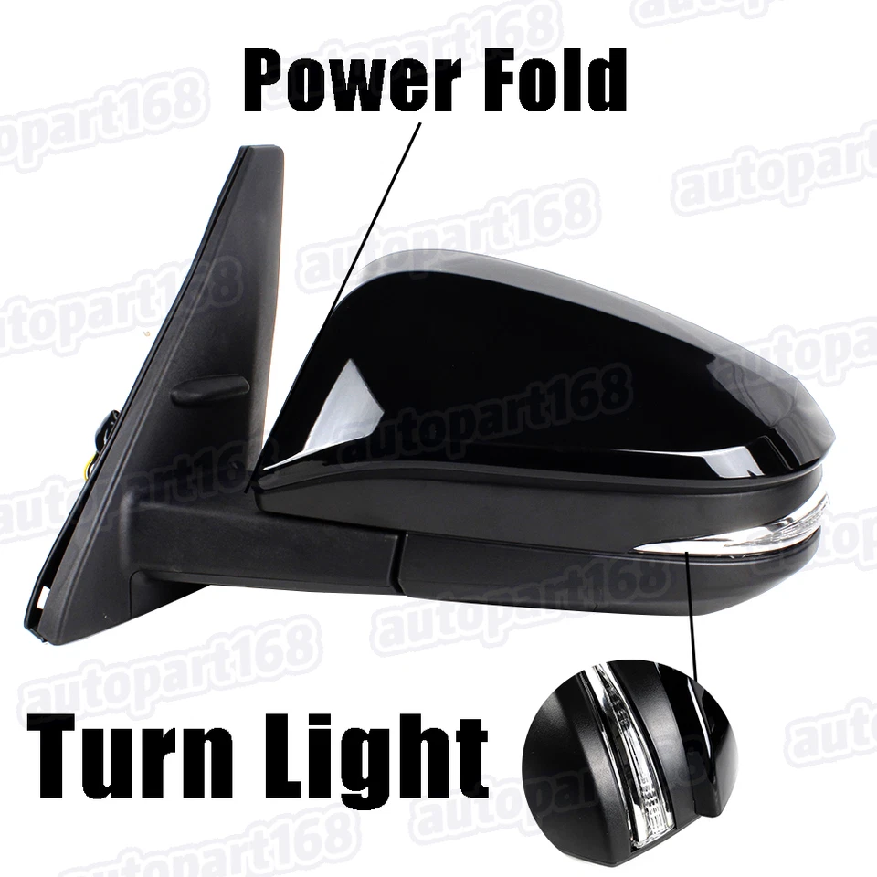 For 2014-2021 Toyota 4Runner Left Driver Side Mirror Black 9Pins Puddle Light Foto 4 de 4
