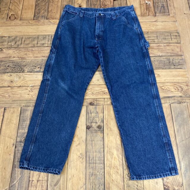 Wrangler Authentic Carpenter Jeans 94LSWDV Blue Denim Mens Size 36 X 30 ...