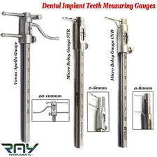 Dental Implant Teeth Size Measure Micro Boley Gauge Restorative VDO Ruler Gauges