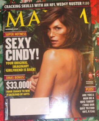 MAXIM 2005 magazine CINDY CRAWFORD Layla Kayleigh DMC Keith Adams APRIL SCOTT