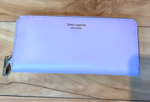 Kate Spade Spencer Zip Around Continental Wallet Purple