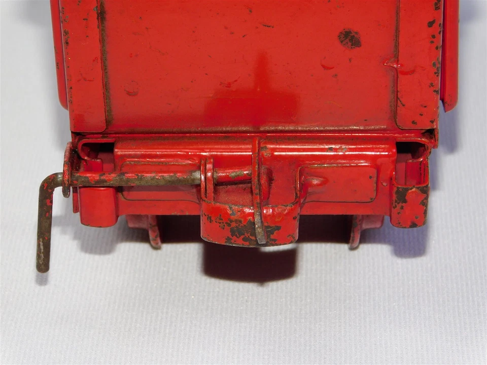 Antiguo vagón de lastre de acero prensado industrial de ferrocarril al aire libre Buddy L de los años 20 Foto 4 de 4