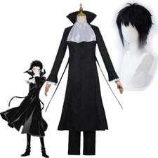 Bungou Bungo Stray Dogs Ryunosuke Akutagawa Cosplay Costume Wig/