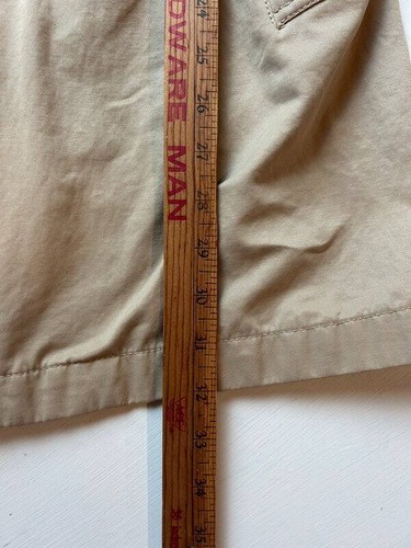 Banana Republic Mid Length Mens Trench Rain Coat Jacket Tan Unlined Vented M - Picture 12 of 12