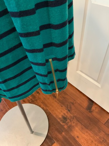 Michael Kors Teal & Blue Striped Cardigan Sweater, Size Medium, NWT! - Picture 4 of 9