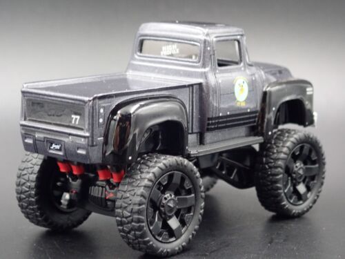 1956 56 Ford F100 Pick-Up Camion 4X4 Grigio 1:64 Diorama Scala Modellino Auto - Foto 6 di 8