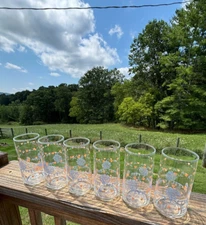 Vintage Libbey Glass Tumblers Iced Tea HOME IS WHERE HEART IS 1980s Set of 6 EUC