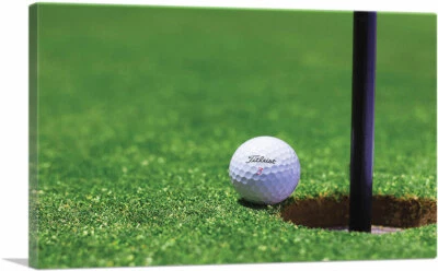 ARTCANVAS Golf Ball and Hole Canvas Art Print - Image 1 of 4