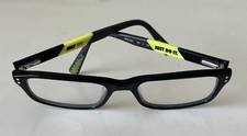 Nike 5537 001 Black Neon Yellow Gray Eyeglasses Frames Only 47-16 130 Kids Youth