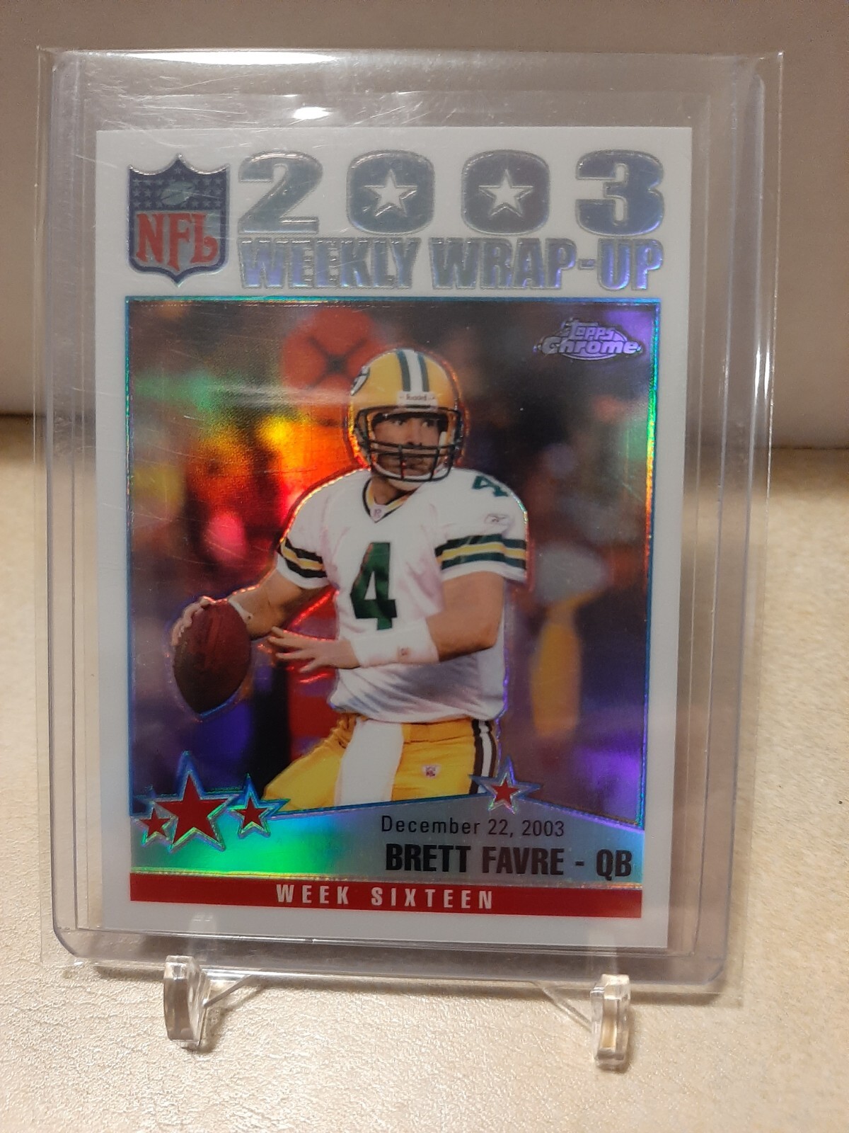 2004 TOPPS CHROME REFRACTOR #161 - BRETT FAVRE