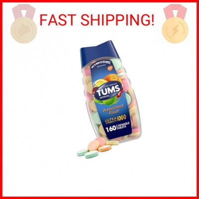 TUMS Ultra Strength Antacid Tablets for Chewable Heartburn Relief and Acid Indig