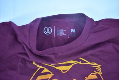 Neff Mens Burgandy Get High Bugandy Tee Shirt New M | eBay