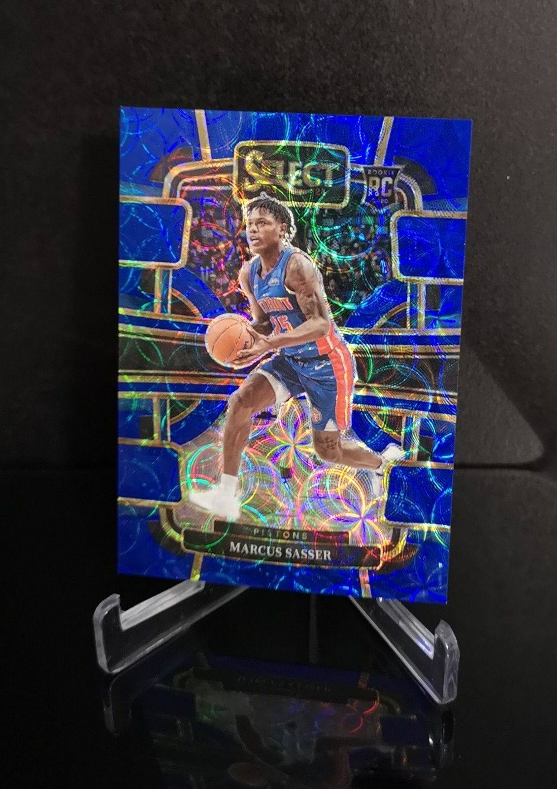 #'ed/249 💥 MARCUS SASSER RC 2023-24 Panini Select Blue Scope Prizm Concourse