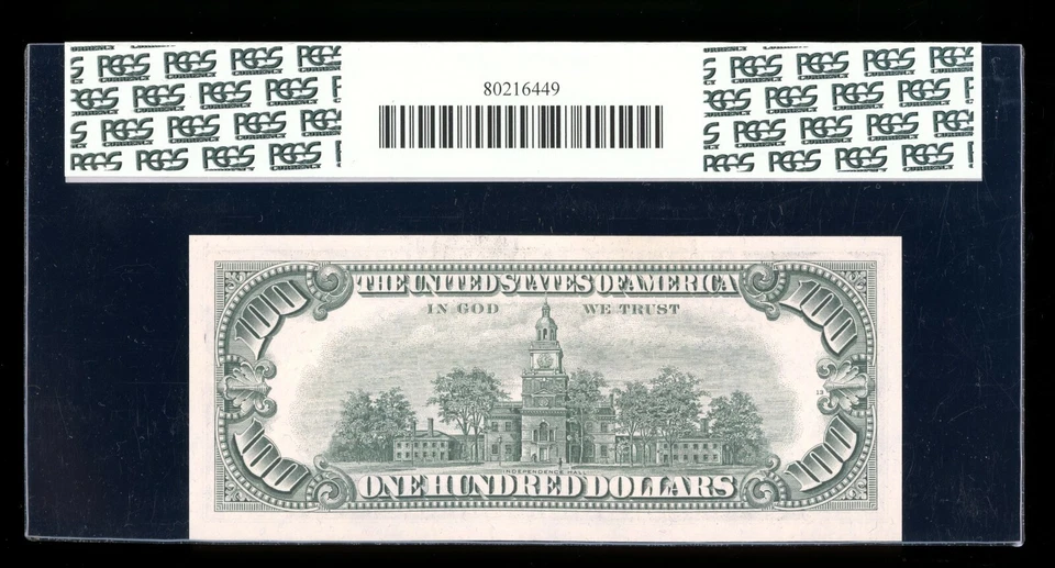 DBR 1969-C $100 FRN Chicago Fr. 2166-G Gem PCGS 65 PPQ Serial G14886235A - Image 2 of 2