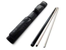 Champion Black Nemesis Jump Break Cue with two shafts, 2X2 cue case, Glove