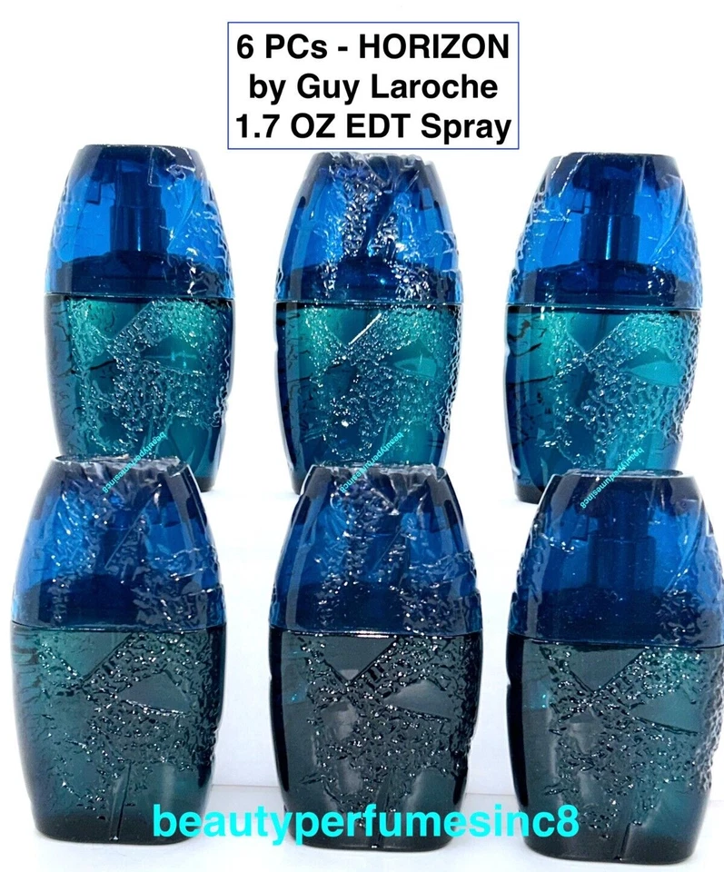 HORIZON by GUY LAROCHE 6 PCs - SIX 1.7 oz EAU DE TOILETTE SPRAY MEN'S PERFUME - Image 2 of 4