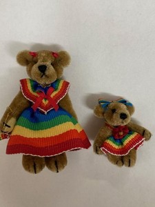 World of Miniature Bears BY Theresa Yang 2.5" Plush Bear Noel #5009-SET