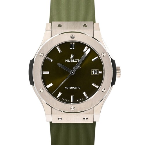 HUBLOT Classic Fusion Titanium Green 511.NX.8970.RX Watches / green Mechanic...
