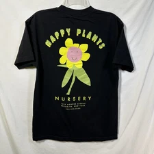 a.lab Happy Plants Nursery Double Sided Graphic T-Shirt Medium Brooklyn New York