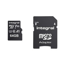 Tarjeta de memoria de alta velocidad MicroSDHC/XC V30 UHS-I U3 de 64 GB