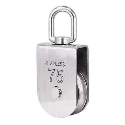 M75 Lifting Single Pulley Loading 1322 lbs, Stainless Steel Heavy Duty Swivel...